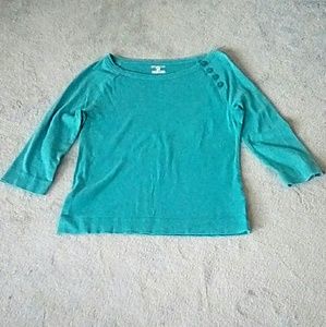 JONES NEW YORK SPORT Turquoise Blue Top